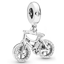 Charme Sterling Silber 925 Dazzling Wheel, Anhänger am Armband Sport
