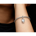 Charms Sterling Silber 925 Schneeflocke Schneeflocken Armband Anhänger Weihnachten