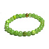 Calcit grün Armband elastischer Naturstein, Kugel 6 mm / 16 - 17 cm, Intuitionsstein