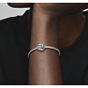 Charme Sterling Silber 925 Unendlicher Kreis der Ewigkeit Dezember Türkis, Perle für Armband