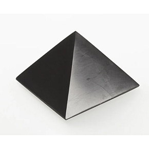 Shungit Pyramide große Basis Durchmesser 9 cm, Stein des Lebens