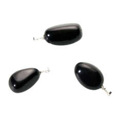 Turmalin / Skoryl AA Troml-Anhänger Naturstein M, ca. 2,5 cm, Hüter der guten Laune