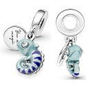 Charms Sterling Silber 925 Thermo - Chamäleon, das die Farben wechselt, 2in1 Tierarmband Anhänger