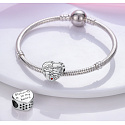 Sterling Silber 925 Schwester in meinem Herzen, Perle Herz auf Armband Familie