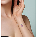 Sterling Silber 925 Paar in der Liebe, 2in1 Herz-Anhänger auf Liebe Armband