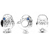 Sterling Silber 925 Vogel mit blauem Zirkonia, Perle auf Armband Tier