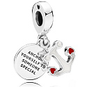 Sterling Silber 925 Anker der Liebe 2in1, Liebesarmband-Anhänger