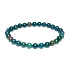 Heliotrop / Blutstein Armband elastischer Naturstein, Kugel 6 mm / 16 -17 cm, Stein des Mutes