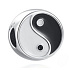 Sterling Silber 925 Yin und Yang Perle auf Armband Symbol