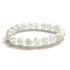 Crystal Cracked Armband elastisch Naturstein, Perle 10 mm / 16-17 cm, Stein Steine