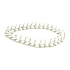 Kristallmattes Armband elastisch Naturstein, Kugel 6 mm / 16 - 17 cm, Steinchen