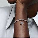 Charme Sterling Silber 925 18 Jahre Liebe, Herz-Anhänger am Jahrestag Armband