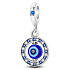 Charme Sterling Silber 925 Blau Auge Schutz, Anhänger Armband Symbol