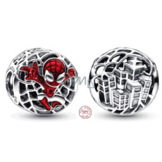 Sterling Silber 925 Marvel Spiderman über der Stadt, Armband Perle Sterling Silber 925 Marvel Spiderman über der Stadt, Armband Perle