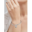 Charm Sterlingsilber 925 Mutterbindung - Mutter und Tochter 2-in-1 Herz, teilbarer Anhänger für Familienarmband