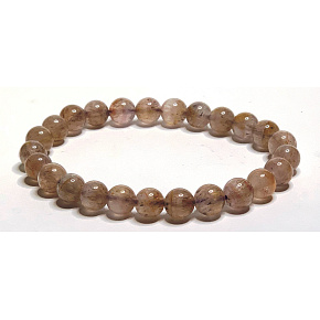 Auralit 23 natur Armband elastischer Naturstein, Kugel 11 - 12 mm / 16 - 17 cm, einer der kraftvollsten Steine auf der Paneta
