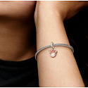 Charms Sterling Silber 925 Disney Minnie Mouse Silhouette 2in1 Mama, Armband Anhänger