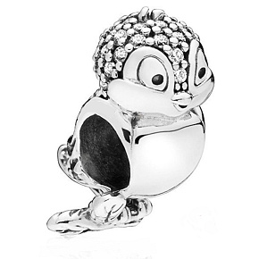 Charms Sterling Silber 925 Disney Schneewittchen Vogel, Perle für Armband, Tier