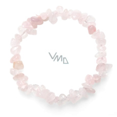 Rosie's Armband elastisch gehackter Naturstein 19 cm, Stein der Liebe