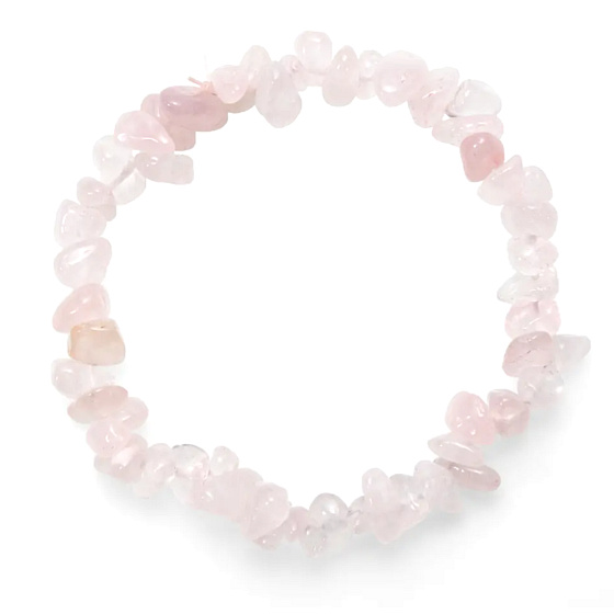 Rosie's Armband elastisch gehackter Naturstein 19 cm, Stein der Liebe