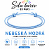 Šňůrkový náramek Síla barev – Nebeská modrá | Symbol svobody, klidu a naděje | nastavitelný 16 - 30 cm