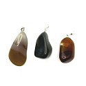 Achat natur Troml-Anhänger Naturstein, 2,2 - 3 cm, 1 Stück