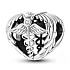 Charm Sterling Silber 925 Graduation - Äskulapstab - Emblem der Ärzte und Apotheker, Absolventen Perle Herz am Armband Job