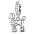 Charm Sterlingsilber 925 Hund - Pudel, Anhänger für Armband Tier