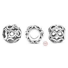 Charms Sterling Silber 925 Infinite Glow, Freundschaftsarmband Perle