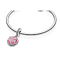 Sterling Silber 925 Geburtstagstorte Rosa, Geburtstag Armband Anhänger