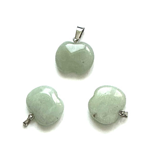 Chalcedon Apfel der Erkenntnis Anhänger Naturstein 1,5 cm, Stein der Liebe und Freude