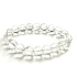 Azeztulit Kristall Armband elastischer Naturstein, Perle 10 - 10,8 mm / 16 - 17 cm, Hochfrequenz Energie