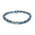 Saphir-Facettenarmband elastischer Naturstein, Kugel 4 mm / 16 - 17 cm, Stein der Weisheit, Wahrheit und Intuition
