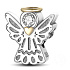 Sterling Silber 925 Engel, Perle auf Armband Symbol