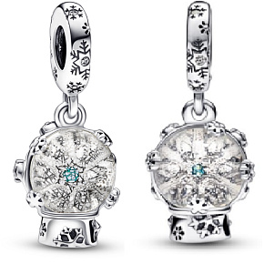 Charms Sterling Silber 925 Schneeflocke Schneeflocken Armband Anhänger Weihnachten