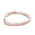 Opal rosa Armband elastisch Naturstein, Kugel 6 mm / 16-17 cm, Stein der Königin, Anziehung, weibliche Intuition und Schönheit