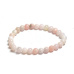 Opal rosa Armband elastisch Naturstein, Kugel 6 mm / 16-17 cm, Stein der Königin, Anziehung, weibliche Intuition und Schönheit