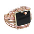 Apple Watch Armband Handmade Rose Gold mit Herzen, Größe 38/40/41 mm