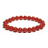 Karneol Armband elastisch Naturstein, Kugel 8 mm / 16-17 cm, Teach us here and now