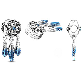 Sterling Silber 925 Dreamcatcher, Armreif Anhänger Symbol