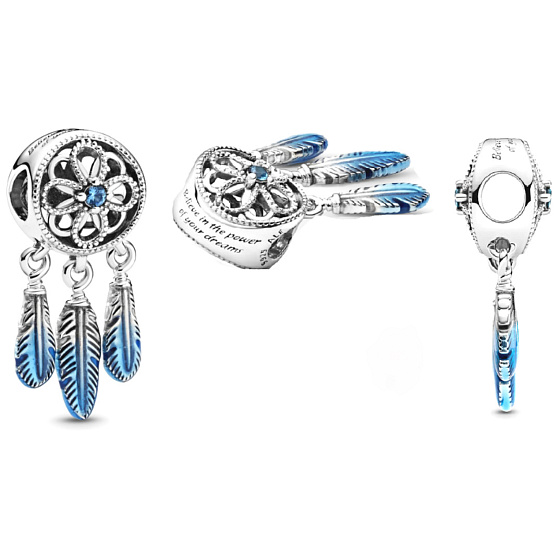 Sterling Silber 925 Dreamcatcher, Armreif Anhänger Symbol