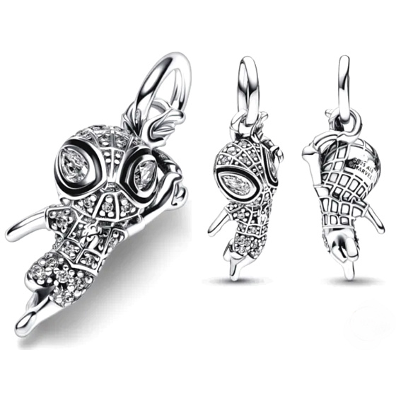 Charme Sterling Silber 925 Marvel Spiderman, Armband Anhänger