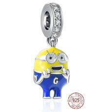 Charme Sterling Silber 925 Ich Schurke - Mimoni Mimoň Otto, Anhänger für Armband Folie Charme Sterling Silber 925 Ich Schurke - Mimoni Mimoň Otto, Anhänger für Armband Folie