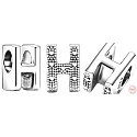 Charme Sterling Silber 925 Alphabet Buchstabe H, Perle für Armband