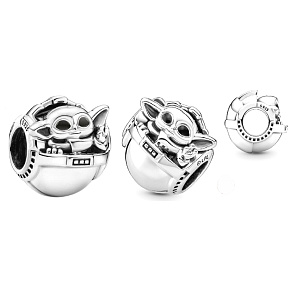 Charme Sterling Silber 925 Marvel Star Wars Grogu , Perle für Armband