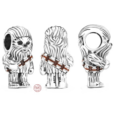Charme Sterling Silber 925 Marvel Star Wars Chewbacca, Armband Perle Charme Sterling Silber 925 Marvel Star Wars Chewbacca, Armband Perle