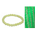 Jade Luminois Light Phosphoreszierend, gelbes Leuchten im Dunkeln, Armband elastisch Naturstein, Perle 6 mm / 16 - 17 cm