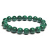 Malachit Armband elastisch Naturstein, Perle 9 - 10 mm / 16 - 17 cm, Wunschstein