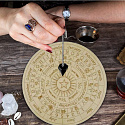 Hölzernes Pendelspielbrett mit Mondstern 15 cm