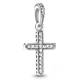 Charms Sterling Silber 925 Religiöse Charms Kreuz, Anhänger für Armband Religion